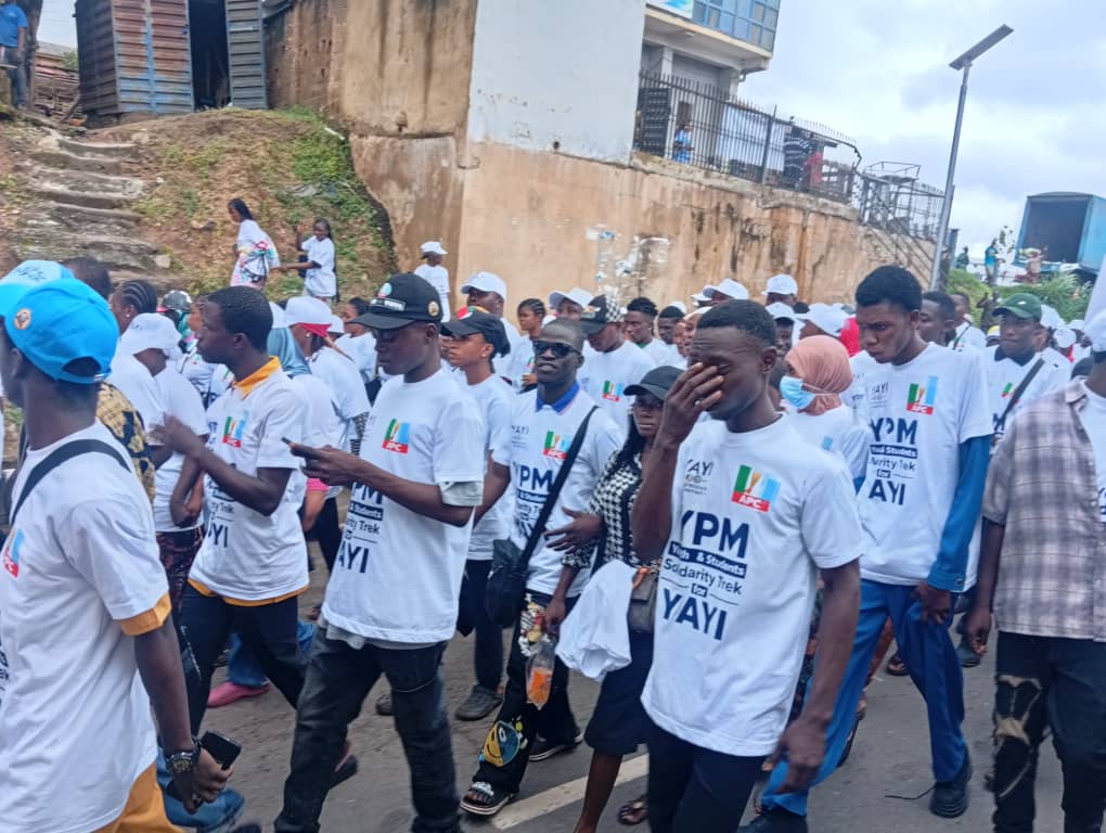 Pictures From The Just-Concluded 10,000 Solidarity Trek By The Youth And Students Of The YPM, Held In Abeokuta