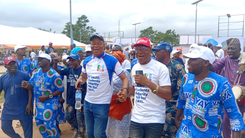 Pictures From The Just-Concluded 10,000 Solidarity Trek By The Youth And Students Of The YPM, Held In Abeokuta