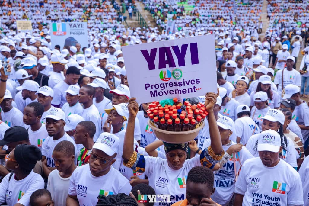 Pictures From The Just-Concluded 10,000 Solidarity Trek By The Youth And Students Of The YPM, Held In Abeokuta