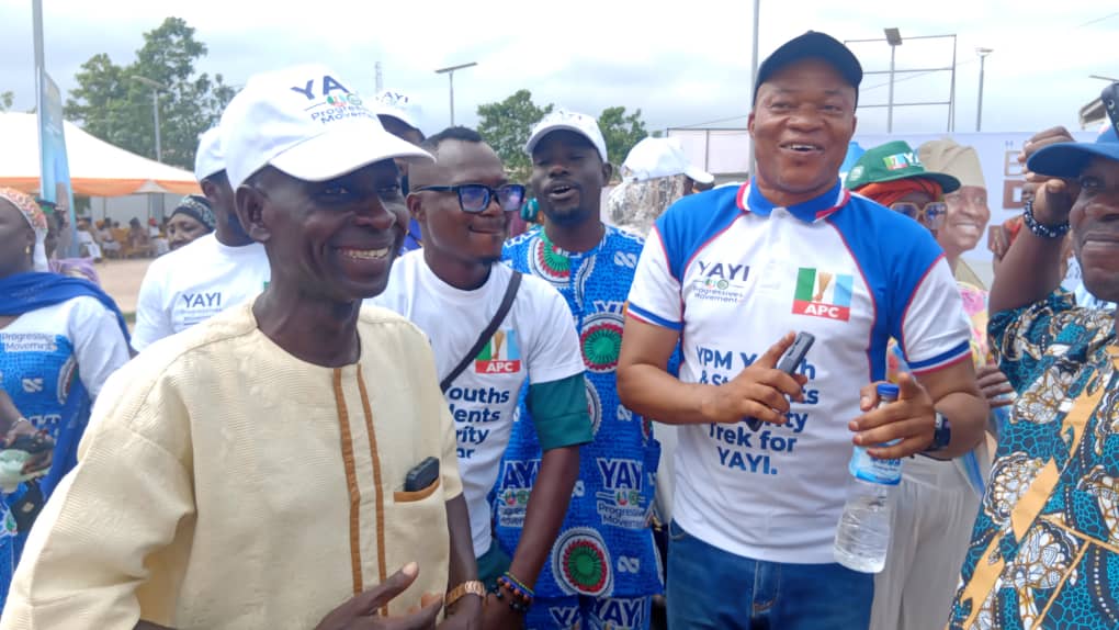 Pictures From The Just-Concluded 10,000 Solidarity Trek By The Youth And Students Of The YPM, Held In Abeokuta