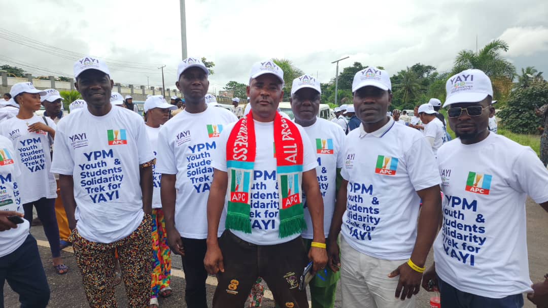 Pictures From The Just-Concluded 10,000 Solidarity Trek By The Youth And Students Of The YPM, Held In Abeokuta