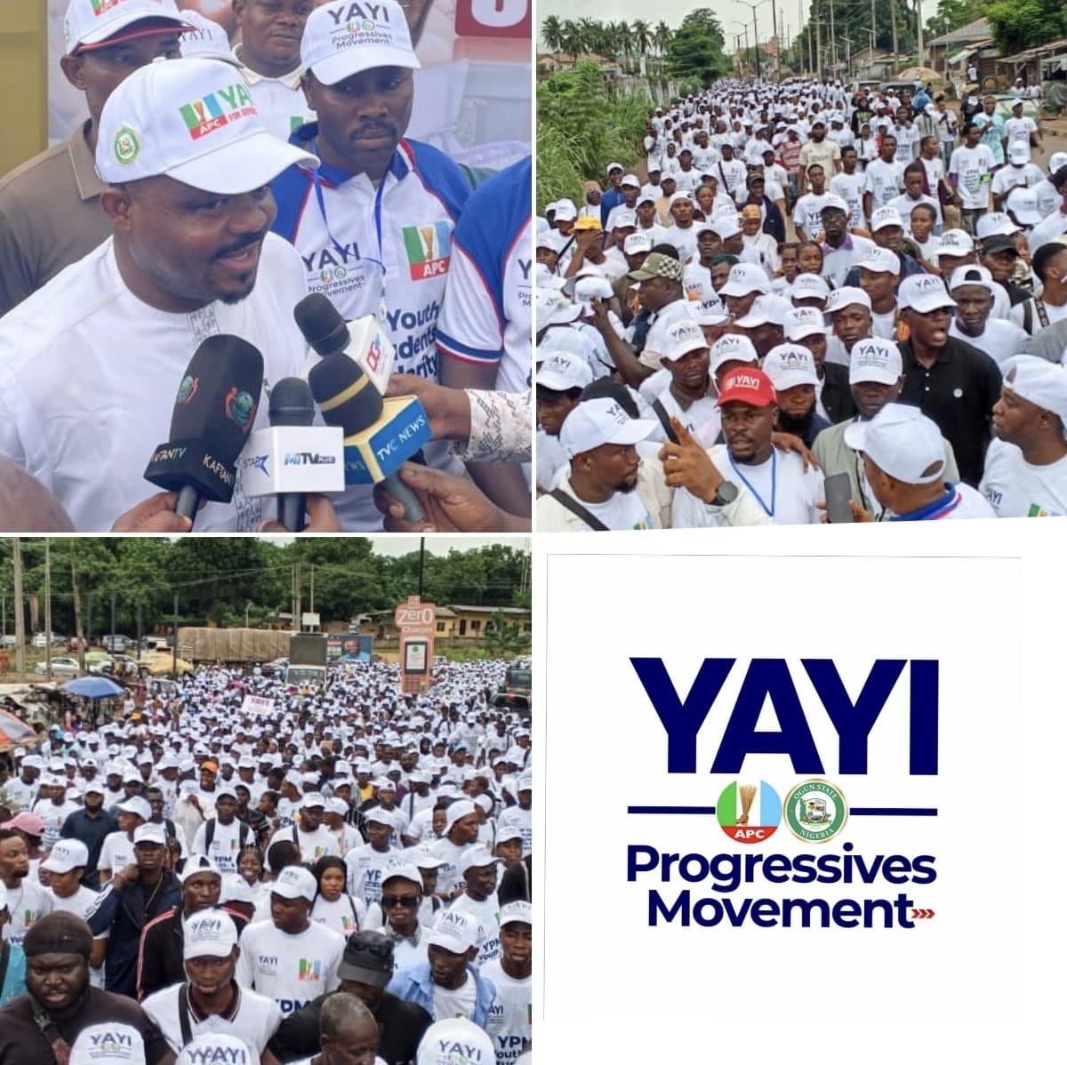 Youth, Students Stage Solidarity Trek In Support Of Tinubu, Abiodun, Adeola - Akintunde